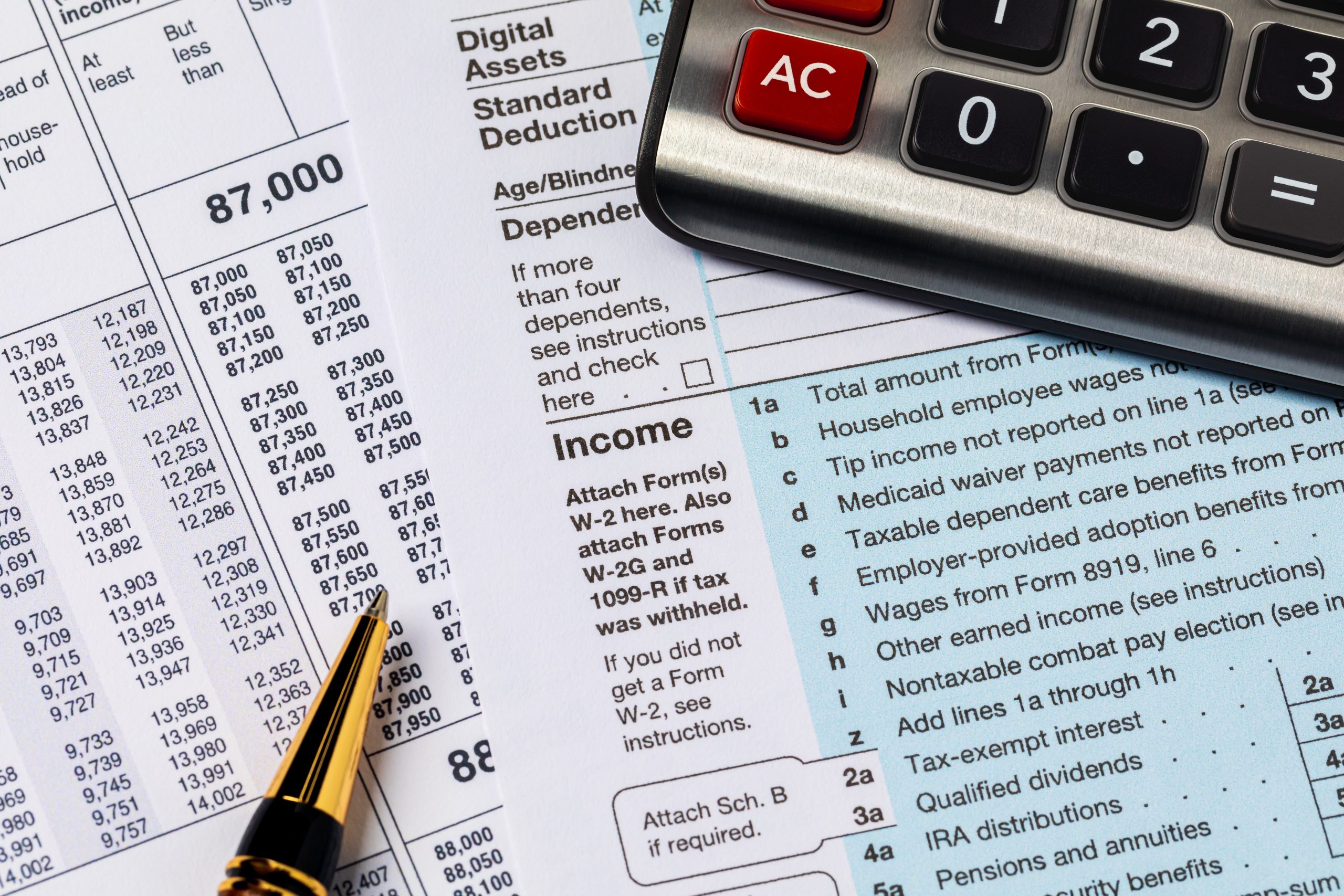 Tax forms – shutterstock_2689199575